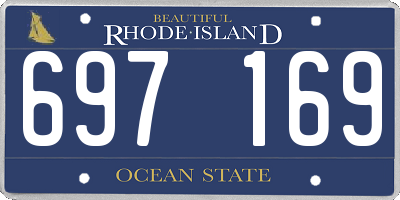 RI license plate 697169