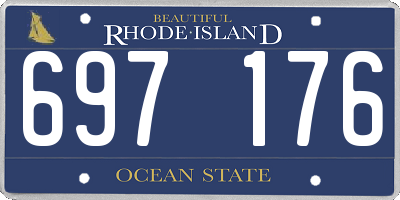 RI license plate 697176
