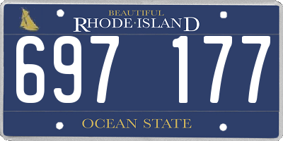 RI license plate 697177