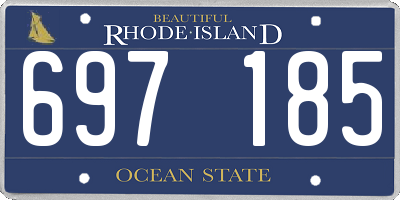 RI license plate 697185