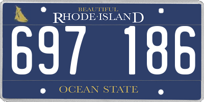 RI license plate 697186