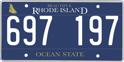 RI license plate 697197