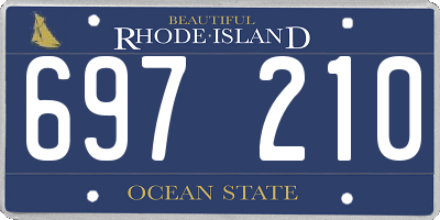 RI license plate 697210