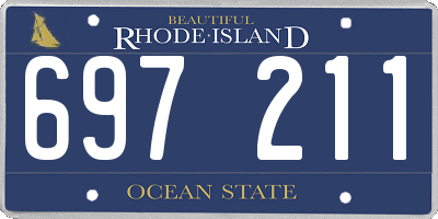 RI license plate 697211