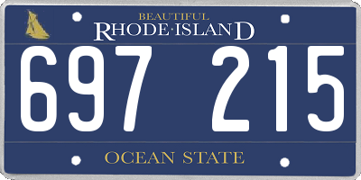 RI license plate 697215