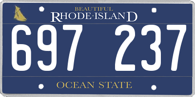 RI license plate 697237