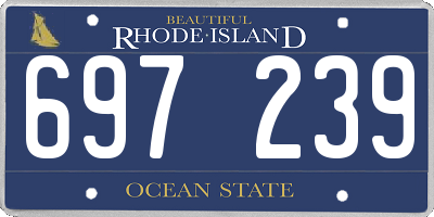 RI license plate 697239