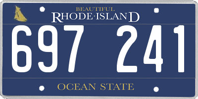 RI license plate 697241
