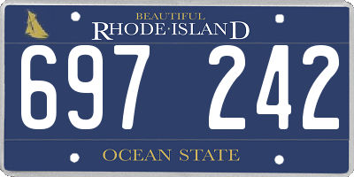 RI license plate 697242