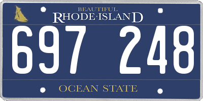 RI license plate 697248