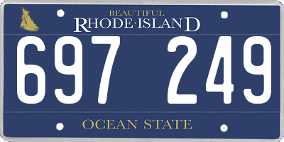 RI license plate 697249