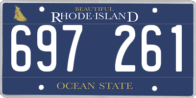 RI license plate 697261