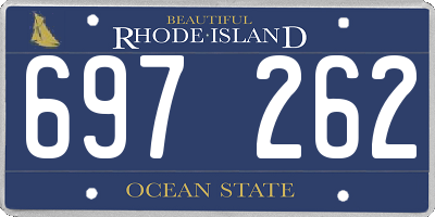 RI license plate 697262