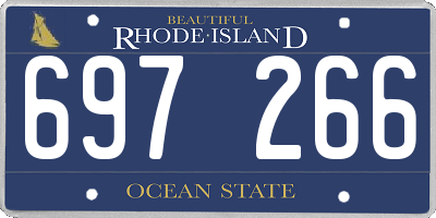RI license plate 697266