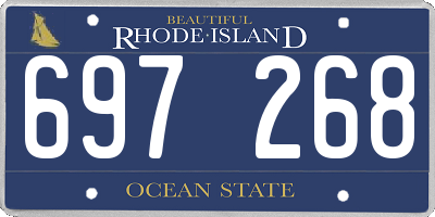 RI license plate 697268