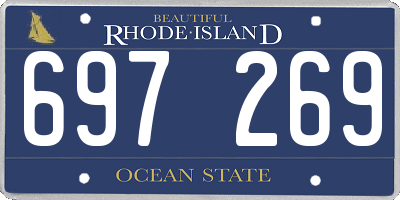 RI license plate 697269