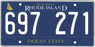 RI license plate 697271