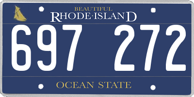 RI license plate 697272