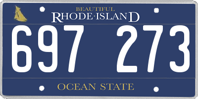 RI license plate 697273