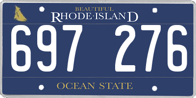 RI license plate 697276