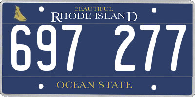RI license plate 697277