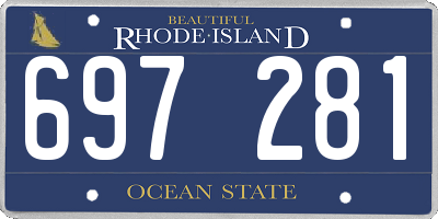 RI license plate 697281