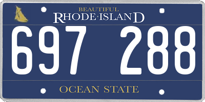 RI license plate 697288