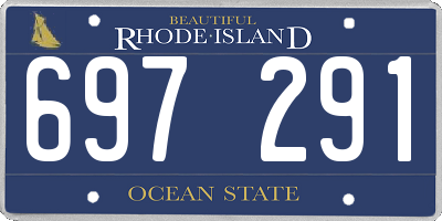 RI license plate 697291