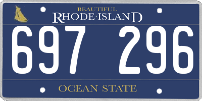RI license plate 697296
