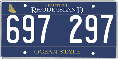 RI license plate 697297