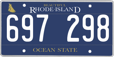 RI license plate 697298