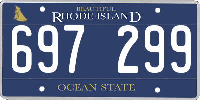 RI license plate 697299