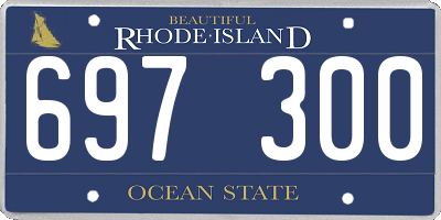 RI license plate 697300
