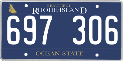 RI license plate 697306