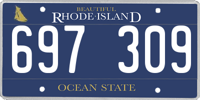 RI license plate 697309