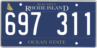 RI license plate 697311