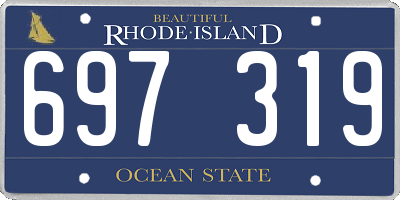 RI license plate 697319