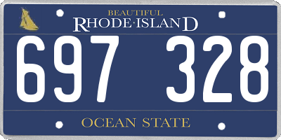 RI license plate 697328