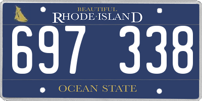 RI license plate 697338