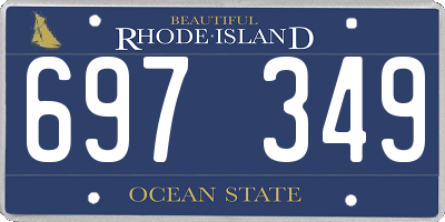 RI license plate 697349