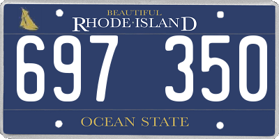 RI license plate 697350
