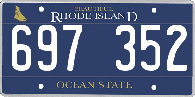 RI license plate 697352