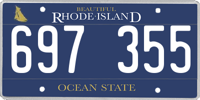 RI license plate 697355