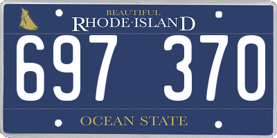 RI license plate 697370