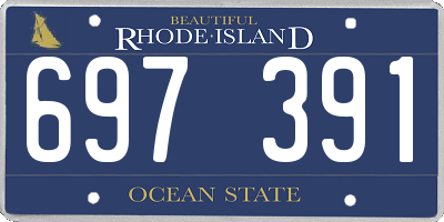 RI license plate 697391