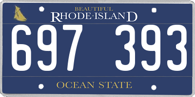 RI license plate 697393
