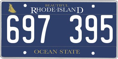 RI license plate 697395