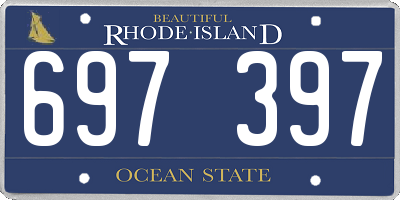 RI license plate 697397
