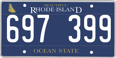 RI license plate 697399