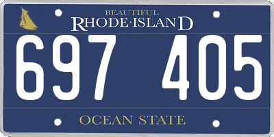 RI license plate 697405